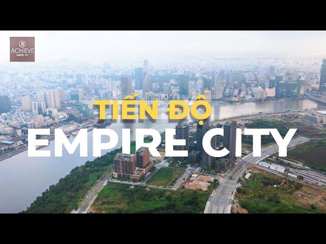 Tiến độ mới nhất dự án Empire City Thủ Thiêm | Sự xuất hiện cầu tình yêu tại công viên bờ sông [4k]