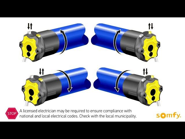 Florida Automated Shade: Somfy  limit setting for 4 wire motors with push buttons