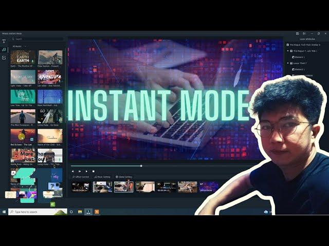 FILMORA 11 INSTANT MODE TUTORIAL