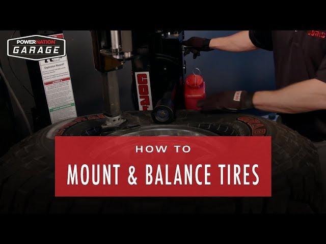 How To Mount And Balance Tires