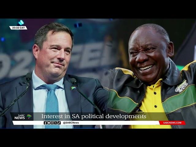 Interest in South Africa political developments: Jendayi Frazer