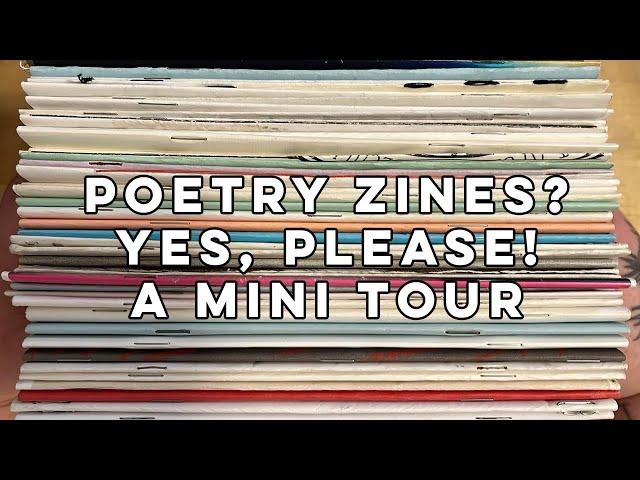 a tour of my chapbook collection [poetry zines]