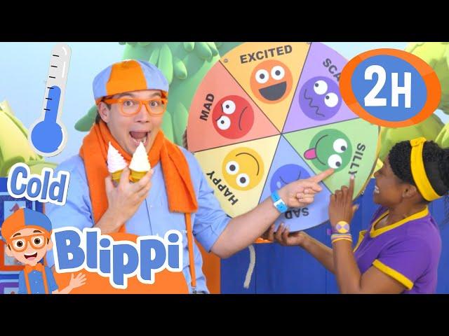 NEW! Blippi and Meekha's Opposites Game | Learning Emotions | Learn through Play | Blippi