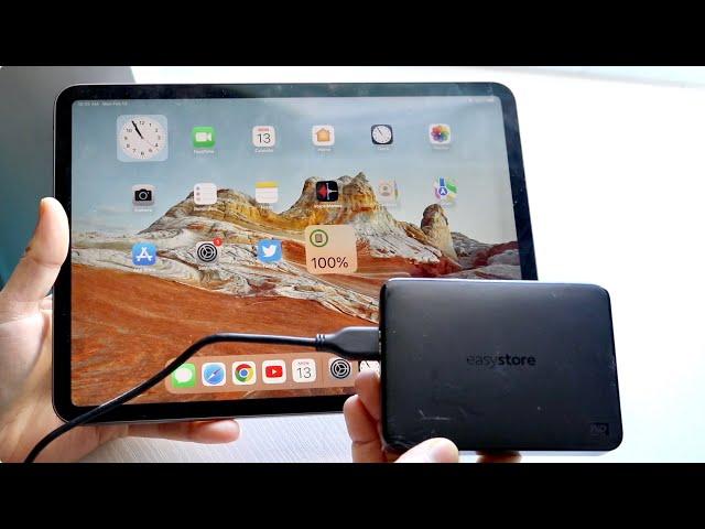 How To Connect External Hard Drive/SSD To iPad!