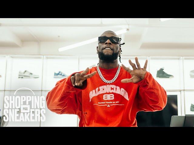 Burna Boy Goes Shopping for Sneakers at Kick Game