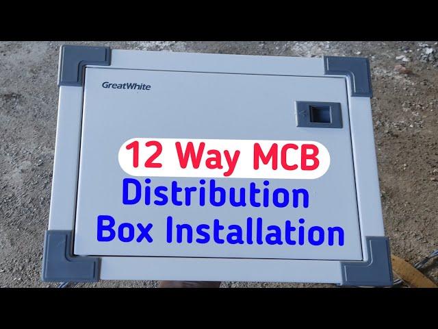 Mcb box installation | Distribution box fitting| | 12 way SPN | Mcb Box फिटिंग कैसे करते है #mcb