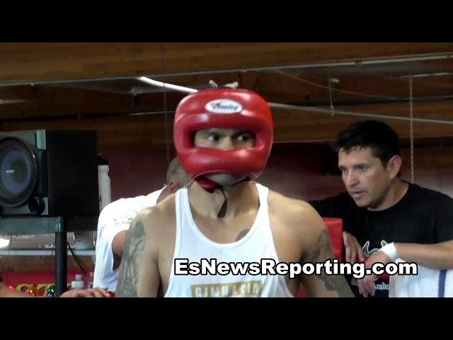 Mikey Garcia (140) Sparring Maidana (175) EsNews Boxing