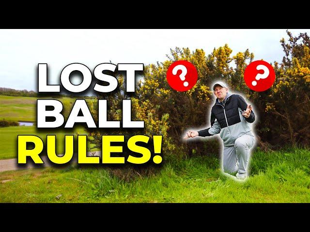 What To Do When You LOSE YOUR GOLF BALL! Rules Refresher