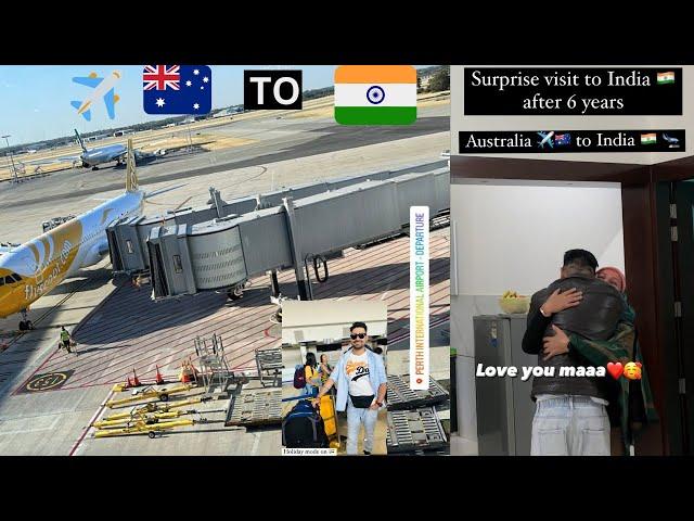 Surprise visit to India after 6 years. Australia to India full vlog hindi