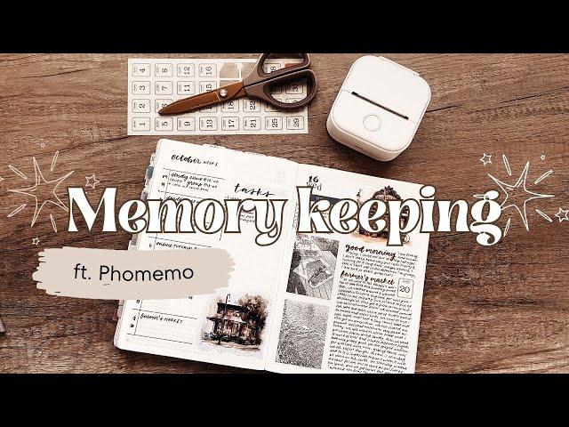 Memory keeping spread ft. Phomemo printer 