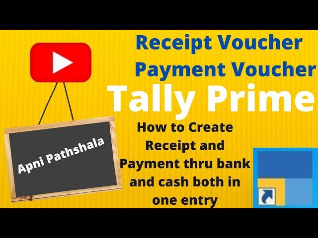 Tally Prime Receipt and Payment Voucher Entry | Tally Prime Receipt Entry | Tally Prime full Course