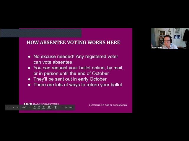 Absentee Voting: 2020 Common Ground Fair (with the League of Women Voters of Maine)