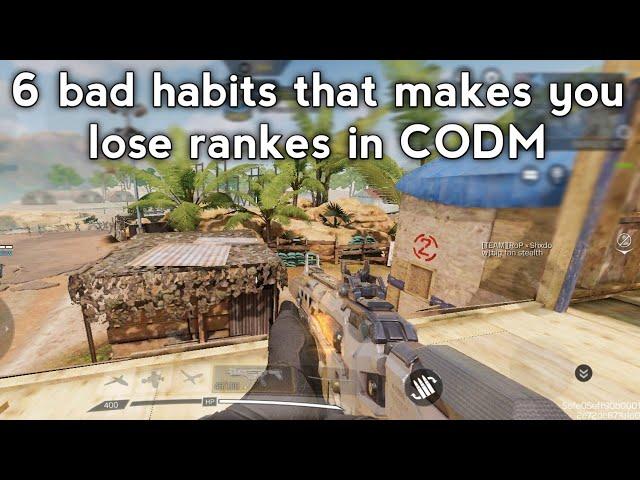 6 bad habits that makes you lose ranked matches in CODM