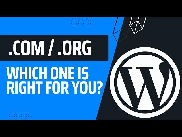 WordPress.com vs. WordPress.org: What's The Difference? | WordPress Masterclass Part 2