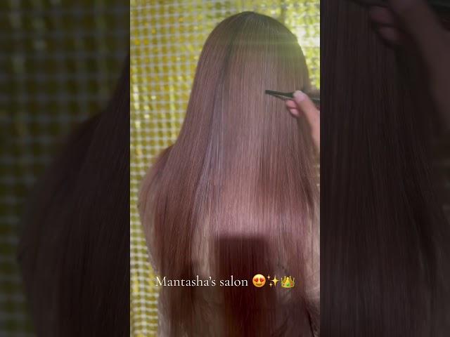 Keratin treatment done by Mantasha’s salon 🫶 #showsomesupport #haircareprofessional #hair