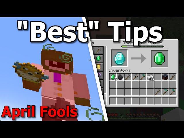 10 Insanely Awesome Minecraft Tips and Tricks! (April Fools)