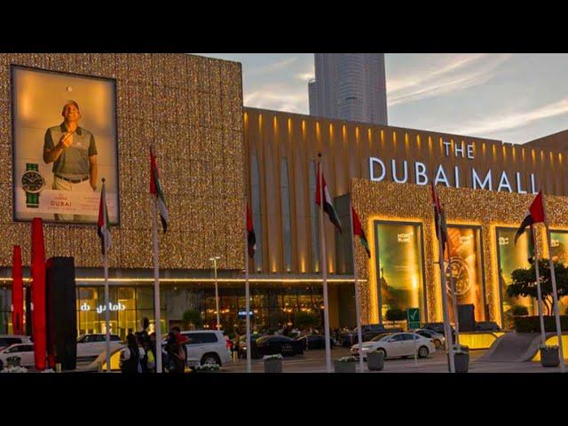 Walking Tour Of Dubai Mall 2024 | Dubai Mall Dancing Fountain Show | Burj Khalifa Light Show