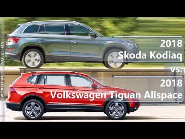 2018 Skoda Kodiaq vs 2018 Volkswagen Tiguan Allspace (technical comparison)