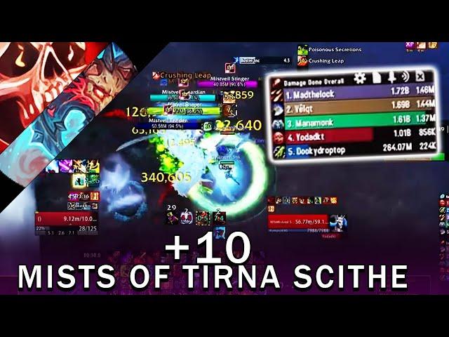 Mists of Tirna Scithe +10 | Deathbringer Blood DK | TWW SEASON 1 M+