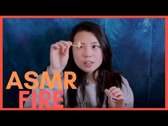 ASMR Whispered Match Lighting & Fizzling  Ear to Ear Fire Sounds