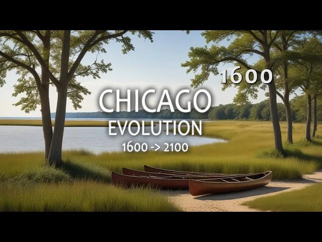 The evolution of CHICAGO across the times illustrated by AI (4k video)