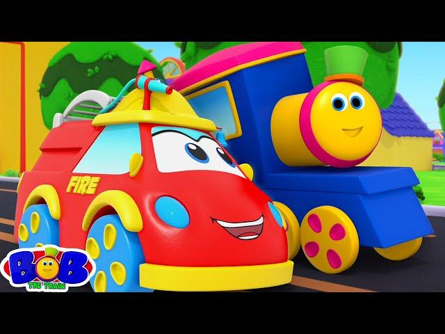 Wheels On The Firetruck + More Nursery Rhymes & Kids Songs by Bob The Train