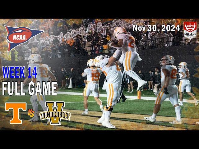 Tennessee vs Vanderbilt FULL GAME | NCAAF 2024 | College Football Week 14 Nov 30, 2024