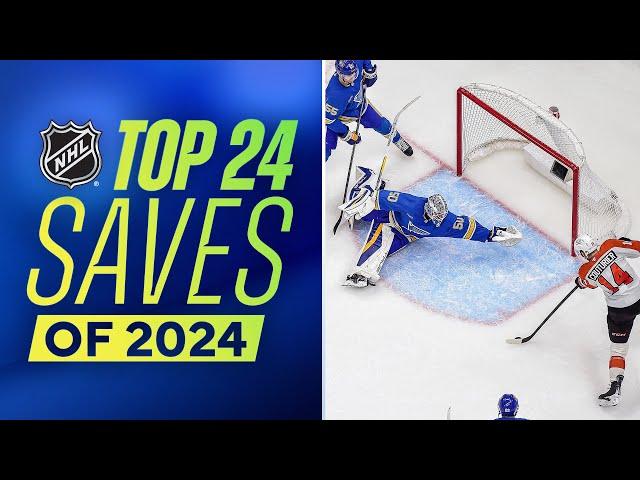 Top 24 NHL Saves from Calendar Year 2024 ️