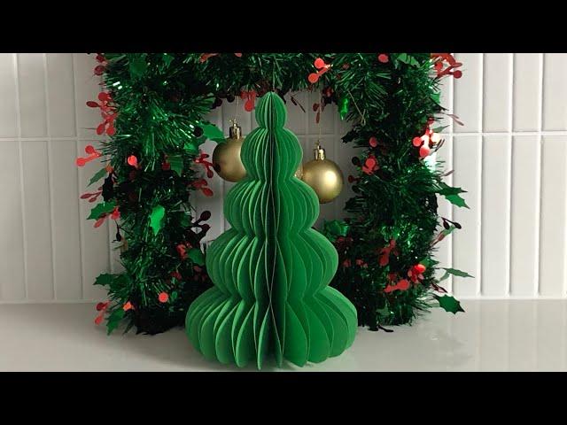 EASY HONEYCOMB CHRISTMAS TREE | PAPER CRAFT