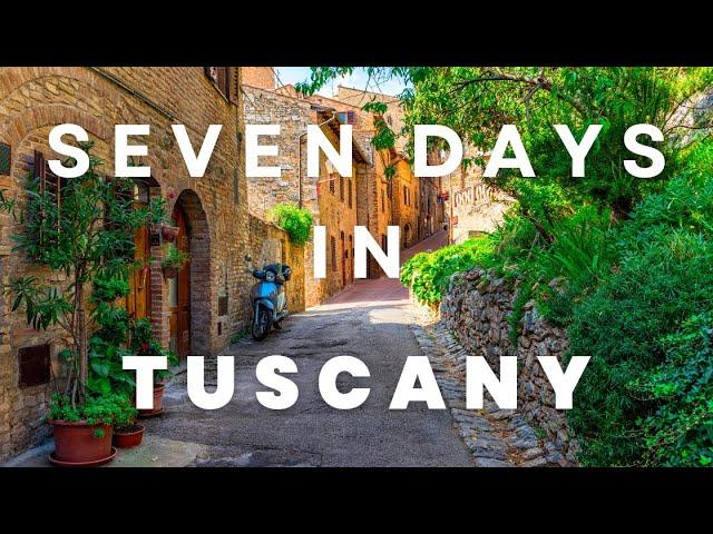 Escape to Tuscany: Your Epic 7-Day Itinerary 2024 | Travel Guide 