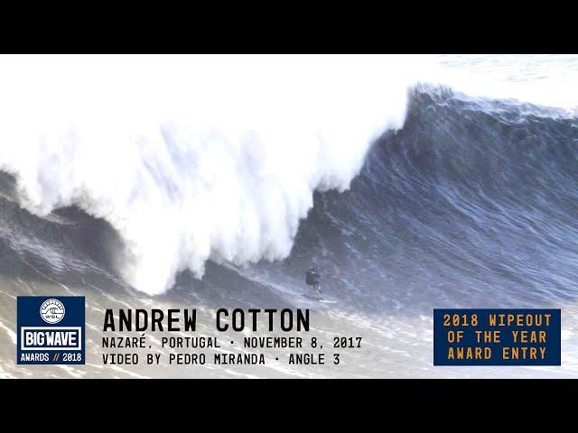 Andrew Cotton at Nazaré 3  - 2018 Wipeout of the Year Award Entry - WSL Big Wave Awards