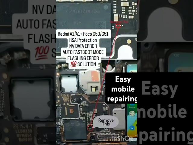 #mobilephonerepair #easymobilerepairing redmi A1 new /A1+/ A2 /poco c50/c51 auto fastboot mode