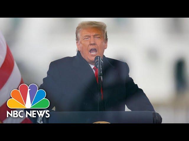 Trump Encourages Those At His Rally To March To The Capitol | NBC News NOW