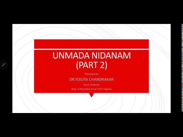 UNMAD NIDANAM (BHOOTONMAD) by Dr.Yogita Chandrakar