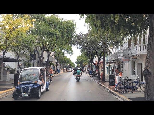 Driving Downtown - Key West 4K - Florida USA