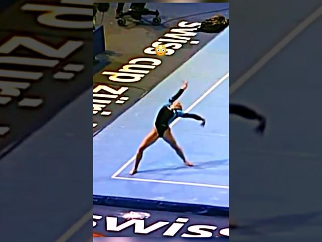 She accepted her fate but improvised on the spot #gymnastics #tumbling #floorexercise #sigma