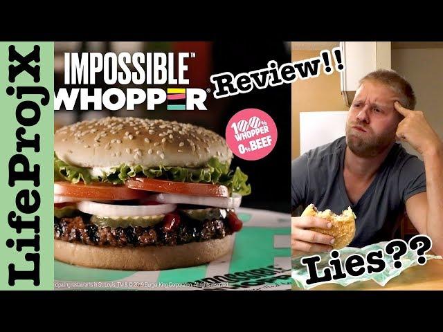 Burger King Impossible Whopper Review | LifeProjX