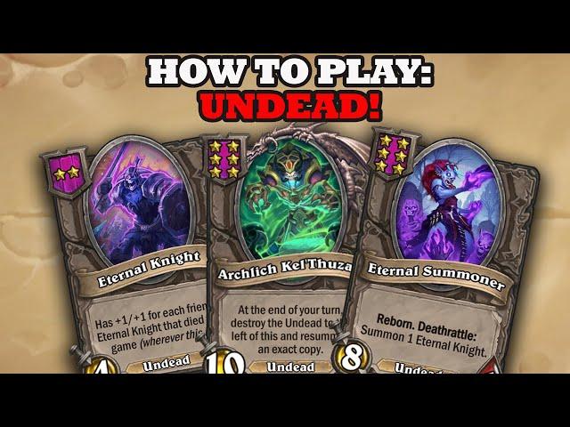 Undead Back to Basics Guide How to Win Hearthstone Battlegrounds *Trinket Meta*