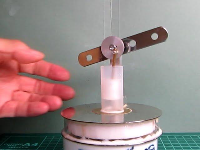 Hand made LTD magnetic Stirling engine