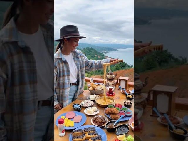 Wake up in paradiseRize, Turkey, Music by Mega - Chariot #shorts #travel #usa #trending #world #