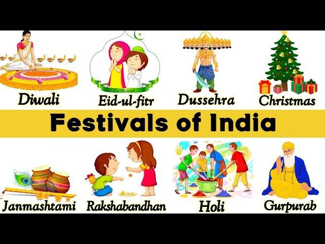 Festivals of India | Festivals name | Indian festivals | Different types of festivals | #festival