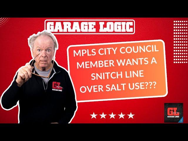 Minneapolis council member wants a new snitch line if you use too much salt on your driveway