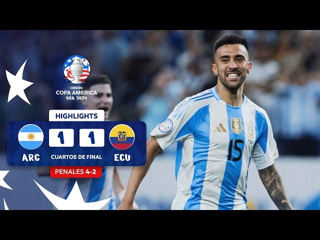 ARGENTINA (4) 1-1 (2) ECUADOR | HIGHLIGHTS | CONMEBOL COPA AMÉRICA USA 2024™