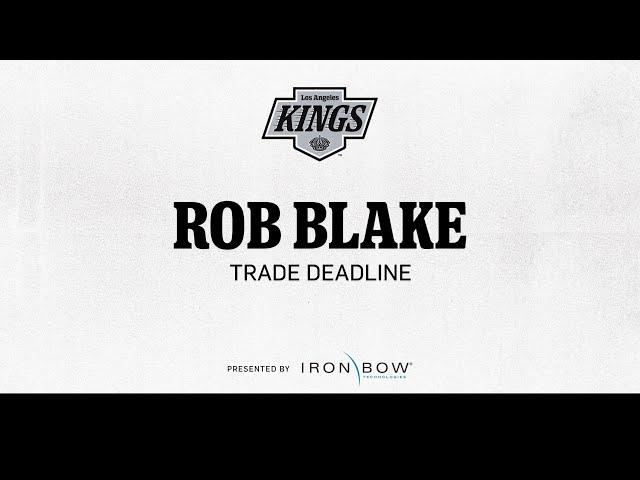 General Manager Rob Blake | 2025 LA Kings Media Availability following the NHL Trade Deadline