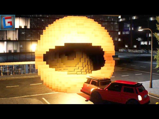 Pac-Man RTX Recreated Like In The Movie "Pixels" | PAC-STROYER RTX