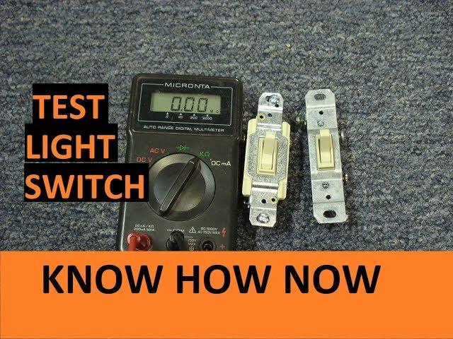 Test a Light Switch With a Multimeter