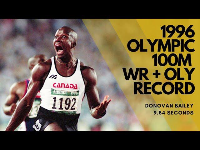 1996 Olympic 100m Final - Men