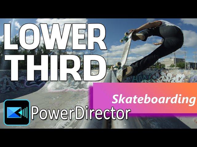 Create a Lower Third Using Shape Designer | PowerDirector