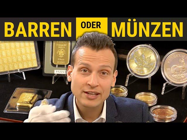 Goldbarren oder Goldmünzen – DIE QUAL DER WAHL!