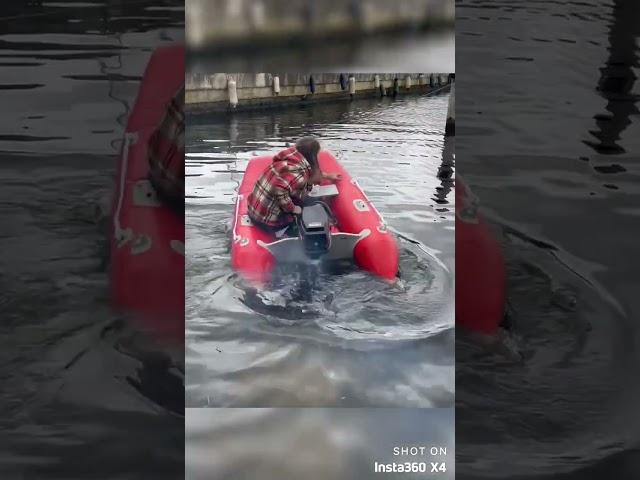 I Crashed The Dinghy On Day 1! #crash #fail #insta360
